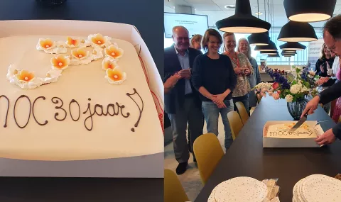 30 jaar moc ron de bakker taart